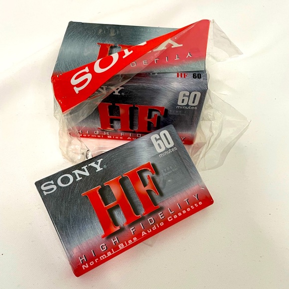 NWT lot of 5 Sony High Fidelity Normal Bias Audio Cassettes 60 minutes each - Picture 4 of 4